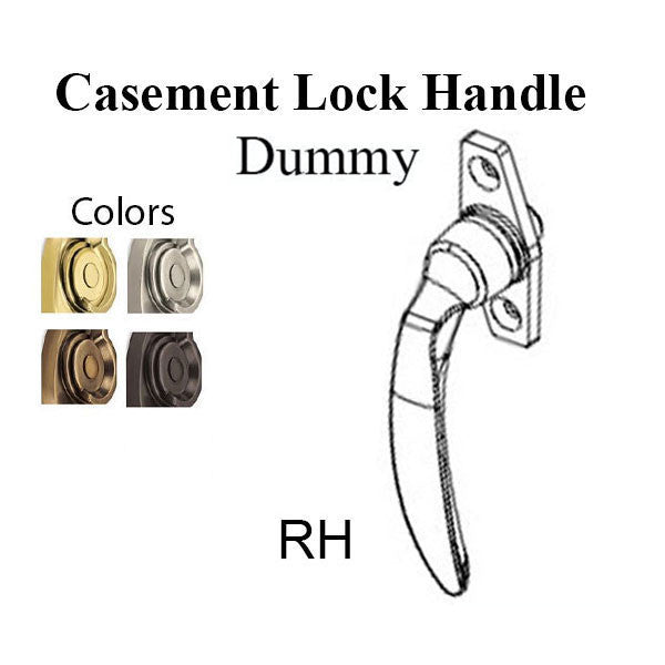 Marvin Push Out Casement Lock Handle, Dummy -