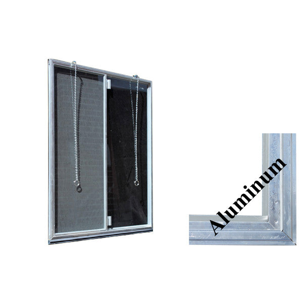 Monarch C-310A-36 Aluminum Basement WINDOW Insert, Dual Pane Glass