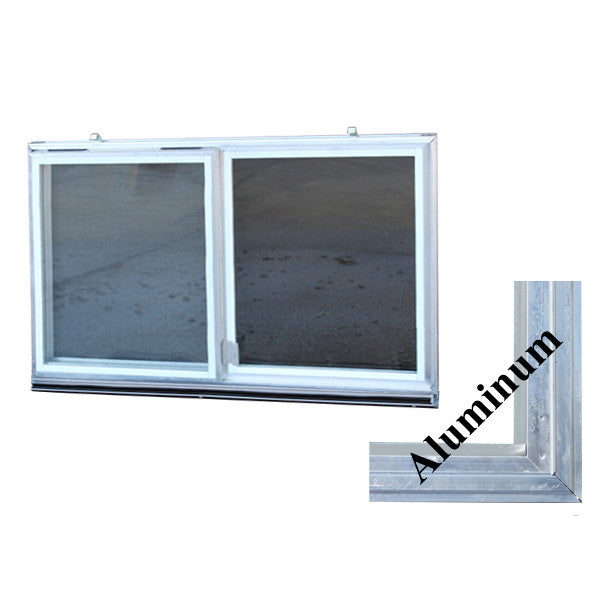 Kewanee C-310A-K-12 Aluminum Basement Window Insert, Dual Pane Glass