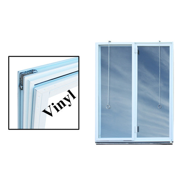 Kewanee C400K 36 inch Vinyl Basement Insert, Dual Pane Glass