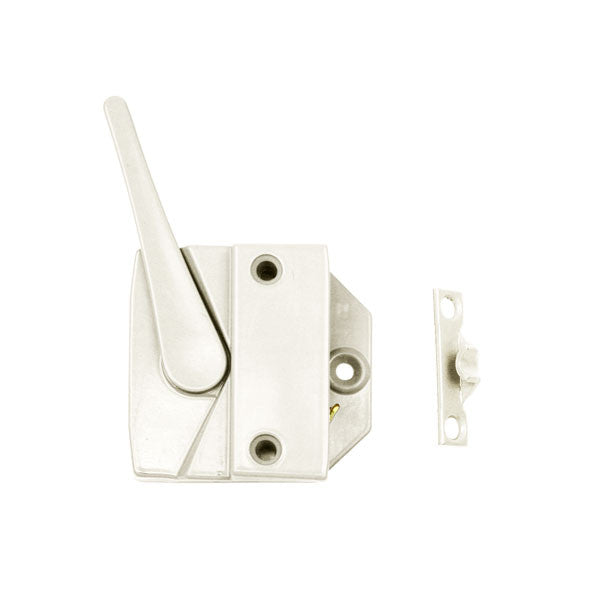 Sash Lock Andersen Casement & Awning 1351420 White Left Hand Sash Lock and Keeper for Windows Manufactured 1966 to 1995