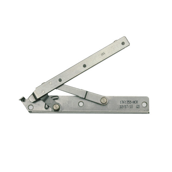 Casement Hinge 1361355 Upper Straight Arm Hinge with Screws, 22 Inch Opening, CX35 & CXW5 through CXW6, Left-Hand Corrosion Resistant