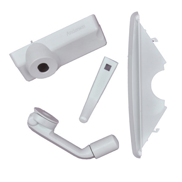 Hardware Kit 400 Series Casement Folding Contemporary 1361561 White Contemporary Folding Hardware Kit 1999 to Present