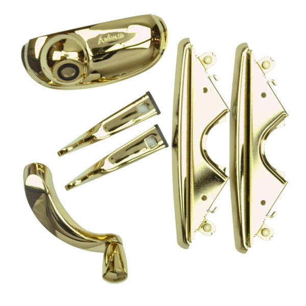 Andersen 400 Series Awning Hardware Package 1521030 Bright Brass Estate Style Hardware Set 1999 to Present