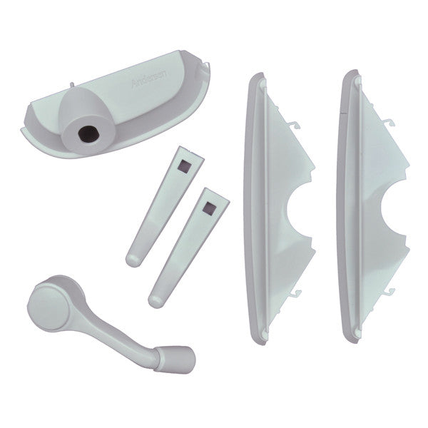 Andersen 400 Series Awning Hardware Package 1521039 White Traditional Folding Hardware Set 1999 to Present