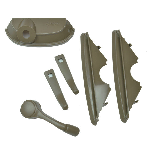 A-Series Traditional Folding Hardware Set - Awning Windows 0400204 Traditional Folding Hardware Package - Stone