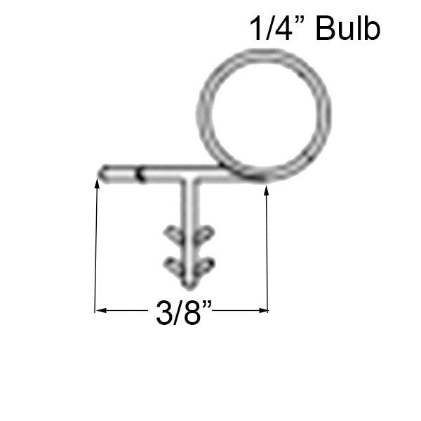 Marvin Casement Window, Bulb Weather Strip , Jamb & Sill - 84 Inch - Beige