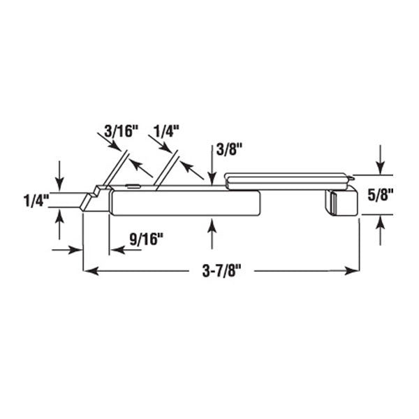 Nylon Slide Bolts for Storm Windows - Pair