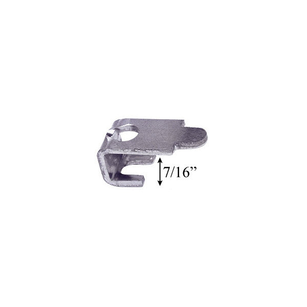 Screen Clips, C, 7/16, with Screws - Aluminum 12-Pack