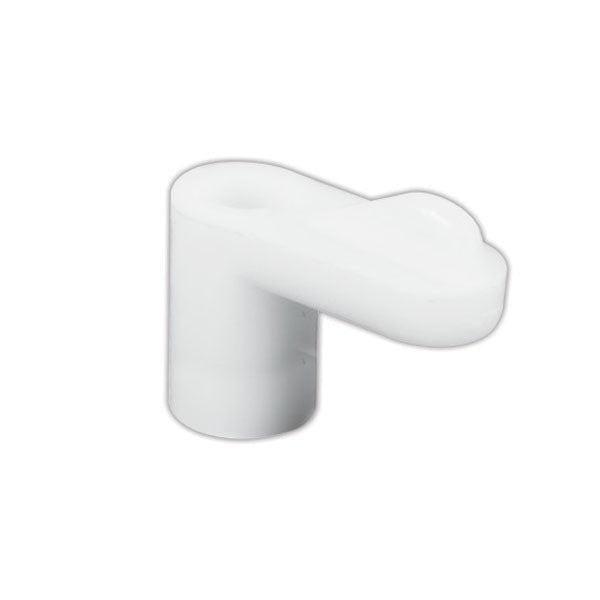 Window Screen Clips, Plastic, 7/16” Offset, White - 12 Pack