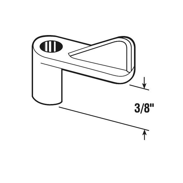 Plastic Screen Clips, 3/8 inch Offset - 12 Pack