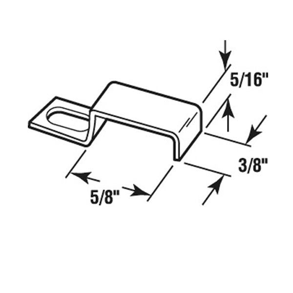 Keller Window Screen Clips, Aluminum - 12 Pack