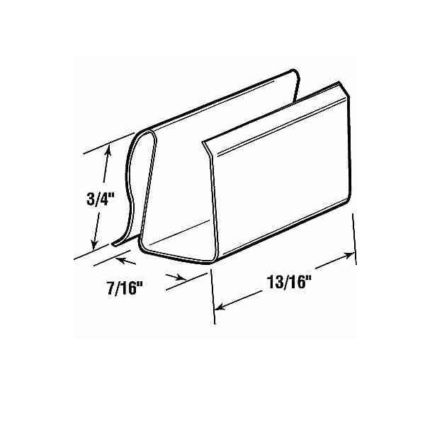 Plastic Retainer Clips Fits Over Both 3/8” & 7/16” Frame