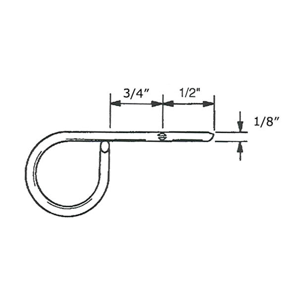 Window Screen Lock Pin, 1/8” Diameter