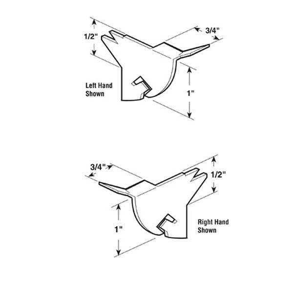 Inside Blade Knife Latches, Left and Right Hand, Swivel Type