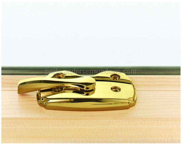 Sash Lock - Double Hung Windows 1669321 Bright Brass Flush Mount Estate Sash Lock with Keeper