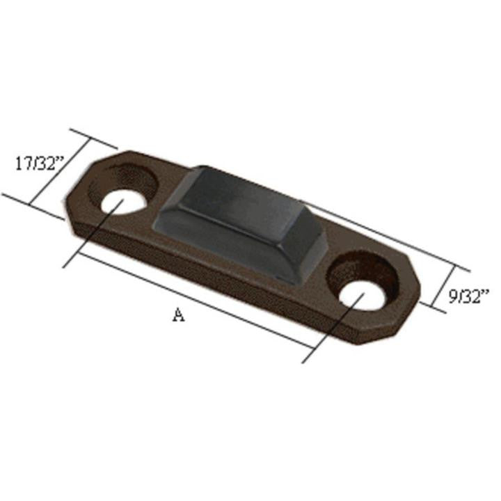 Locking Handle Strike Plate - 1-3/8" Screw Holes