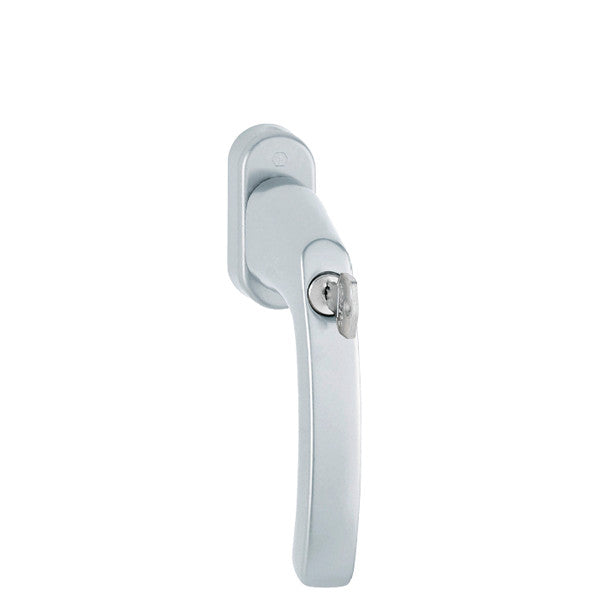 Luxembourg Lockable TBT Handle for Tilt & Turn Windows - Made of Aluminum - Silver