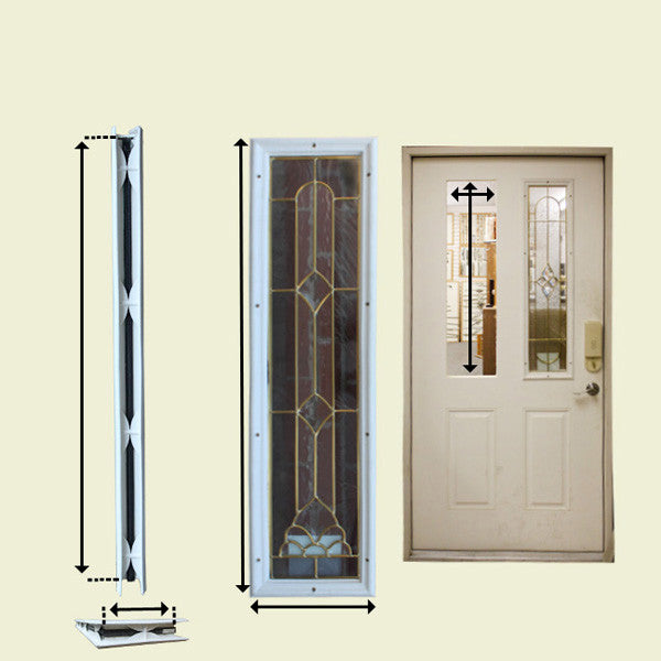 Therma-Tru 22 x 36 x 1/2 9-Lite Surround No Glass Door Lite