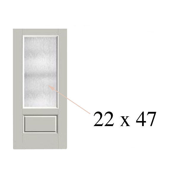 Therma-Tru 22" x 47" x 1" Insulated Glass, 3/4 Door Lite