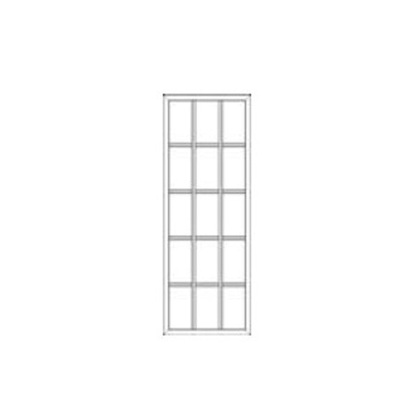 Therma-Tru 22 x 64 x 1/2 15-Lite Surround with Clear Glass with Internal Grid, White