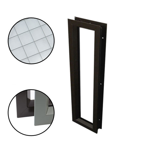 Commercial Door Lite 7" x 22" Wire Glass,
