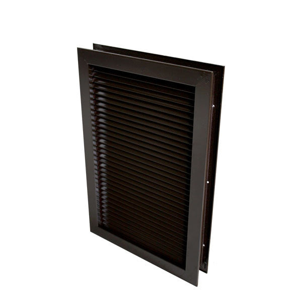 Commercial Door Lite Frames, 12" x 18" Vent, Low Profile Metal, Screw Together - Dark Bronze