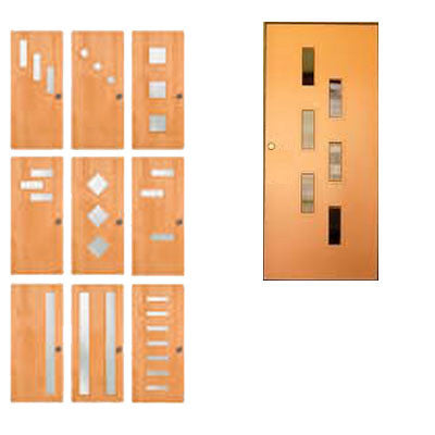 Wood Frame Door Lite 4 x 18 Single Pane Glass