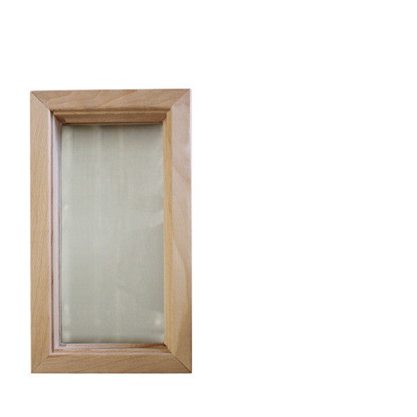 Wood Frame Door Lite 5 x 10 Single Pane Glass