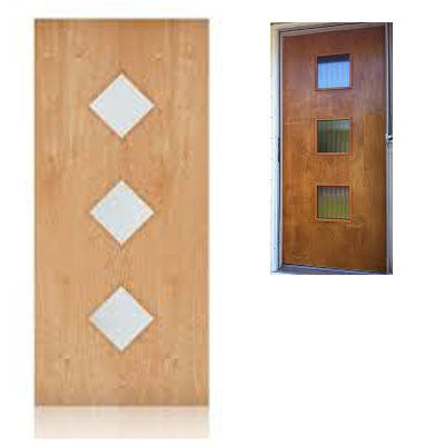 Wood Frame Door Lite 10 x 10 Single Pane Glass