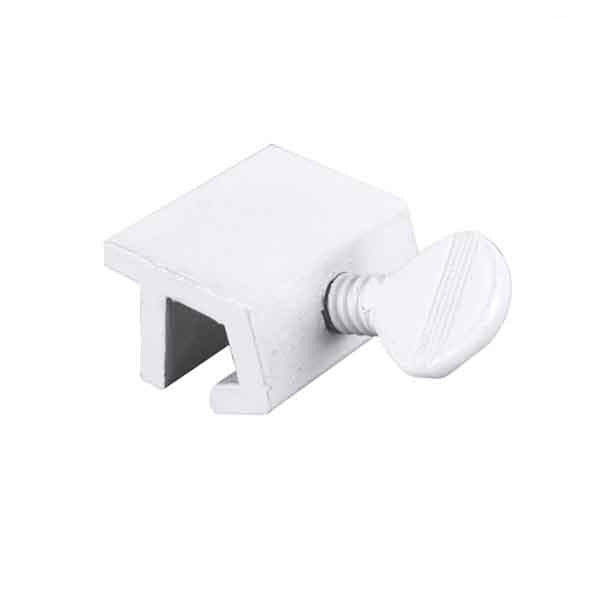 Sliding Window Economy Lock, Extruded Aluminum, White
