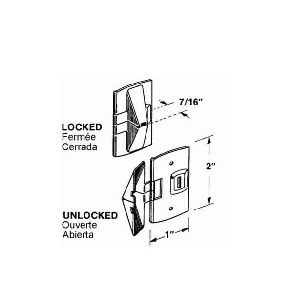 Double Hung Wood Window Flip Lock - 2 pack *DISCONTINUED*