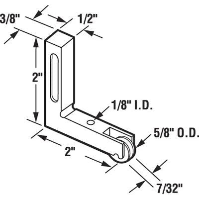 Roller Assembly (Grooved) - Sliding Windows, Vertical Rail - *DISCONTINUED*
