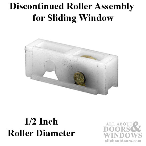 Discontinued - Roller Assembly (Flat) - Sliding Windows, Nylon/Brass