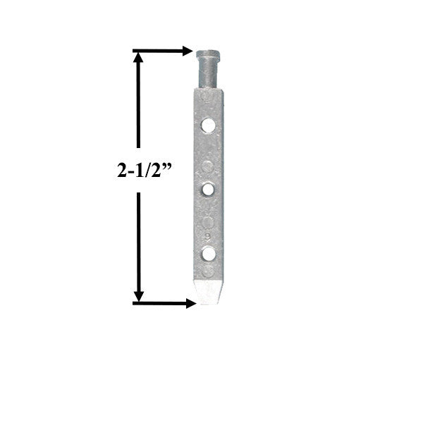 Pivot Bar, Tilt Window, 3 Holes, 2-1/2 inch, Zinc Die Cast