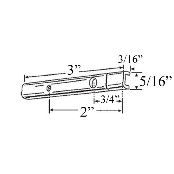 Pivot Bar, 3 inch Length, Universal Design