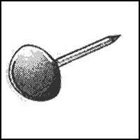 Window Grille/ Grid Parts: 1/2 inch Tacks (Rounded Head)