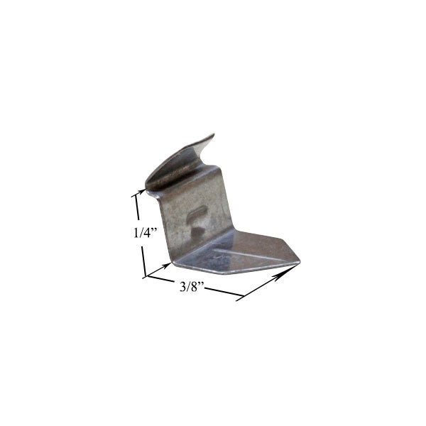 Clips For Tab Style Racking New Style Metal Grille Clip with Tab - Stainless Steel