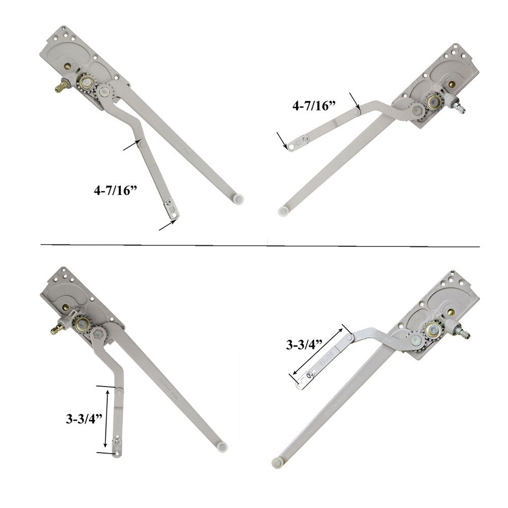 Truth Dual Arm Entrygard Casement Operator, Short Link 20755 - Right