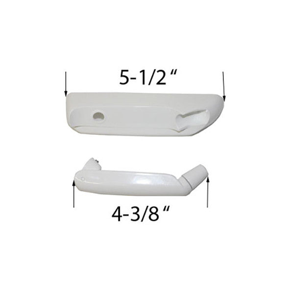 Cover and Handle, Folding Right Hand - White