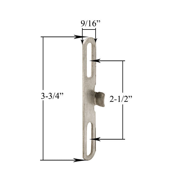 Truth 20800 3-3/4" Casement Keeper - Stainless Steel