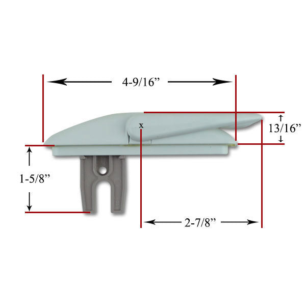 Maxim 1-5/8" Projection Multipoint Sash Lock - Beige