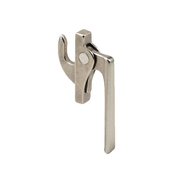 Casement Window Locking Handle, 2-1/16 Inch Screw Spacing, Diecast - White Bronze