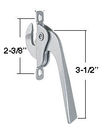 Locking Handle, 2-3/8 Left Hand Casement - Aluminum