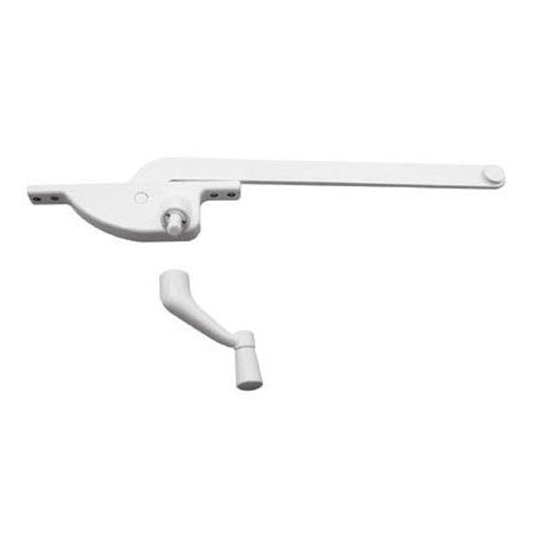 8 inch Arm Steel Casement Operator, Teardrop, White - Choose Handing