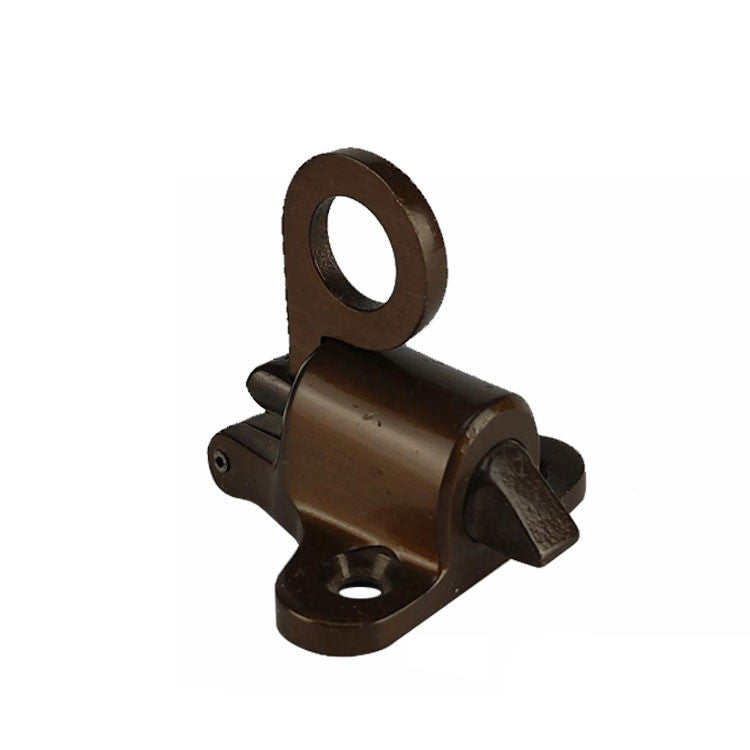 Snap Lock, Spring Catch for Projecting Windows -1-3/8 Holes - Bronze