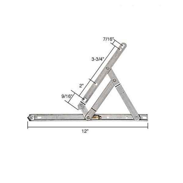 Hinge, Casement & Projecting 12” - 28 lbs