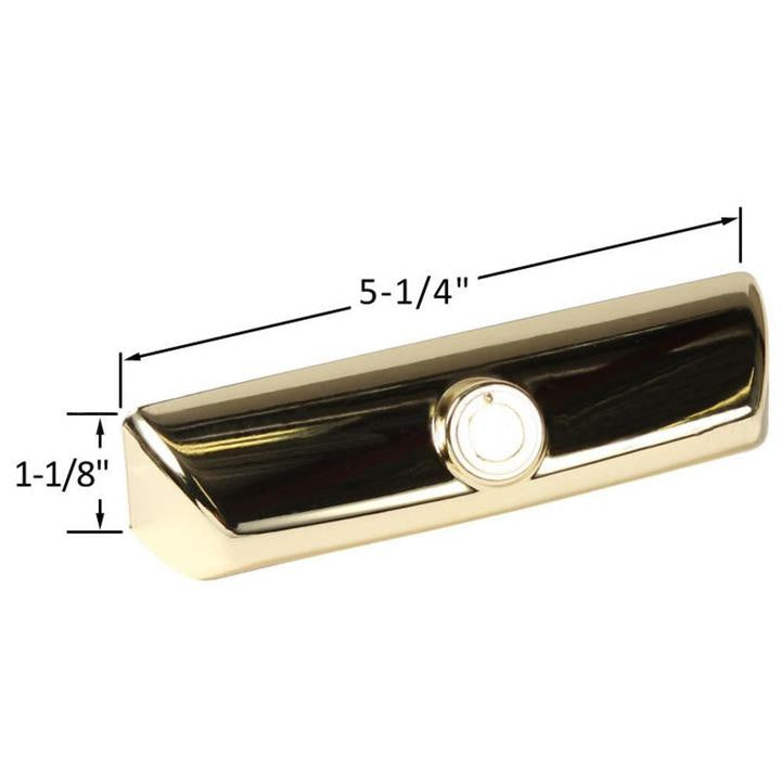 Truth Hardware Contour Window Operator Cover - Brushed Brass