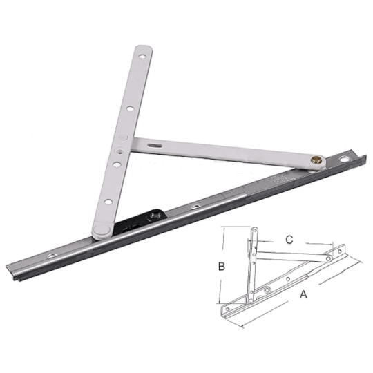 Truth Hardware 10" Concealed Casement Window Hinges - 14.75