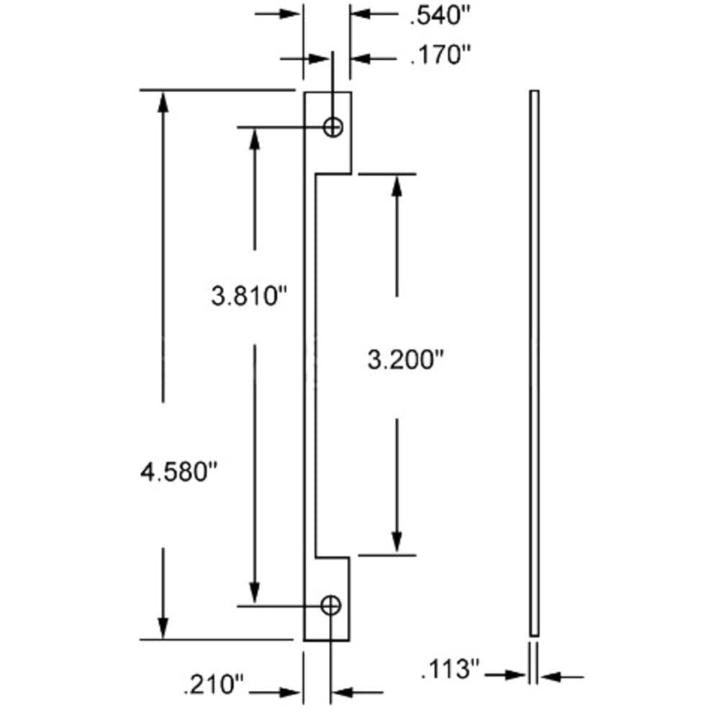 Truth Hardware Support Plate for Maxim Window Operators